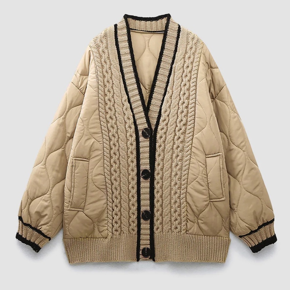 NWT Commense Quilted Sweater/Jacket